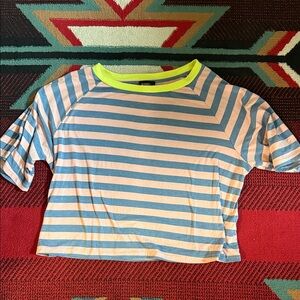 Striped Blue and Pink Women’s tee Shirt